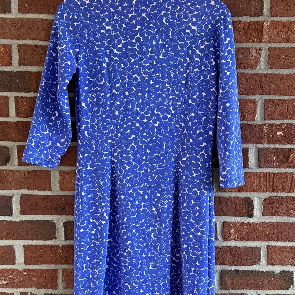 Mahi Gold Blue Floral Long Sleeve Dress | Size S - Picture 5 of 7